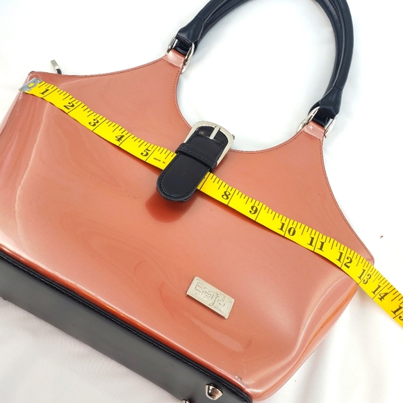 Beijo Taupe Orange PU Leather Shoulder Bag - Picture 11 of 15